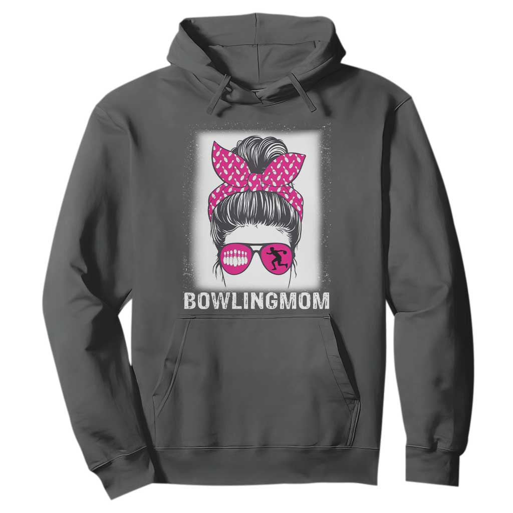 Bowling Mom Life Hoodie Funny Bowler Gift TS12 Dark Heather Print Your Wear