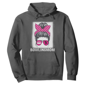 Bowling Mom Life Hoodie Funny Bowler Gift TS12 Dark Heather Print Your Wear