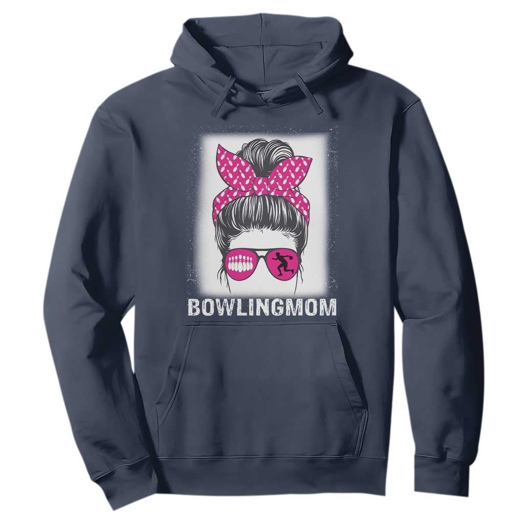 Bowling Mom Life Hoodie Funny Bowler Gift TS12 Navy Print Your Wear