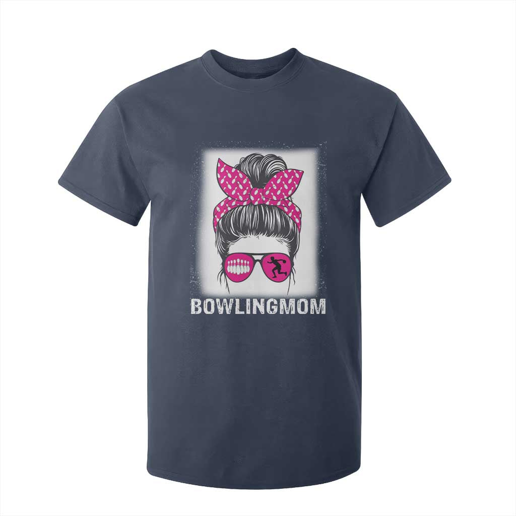 Bowling Mom Life T Shirt For Kid Funny Bowler Gift TS12 Navy Print Your Wear