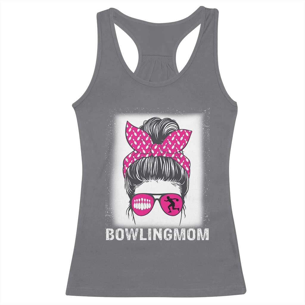 Bowling Mom Life Racerback Tank Top Funny Bowler Gift TS12 Charcoal Print Your Wear