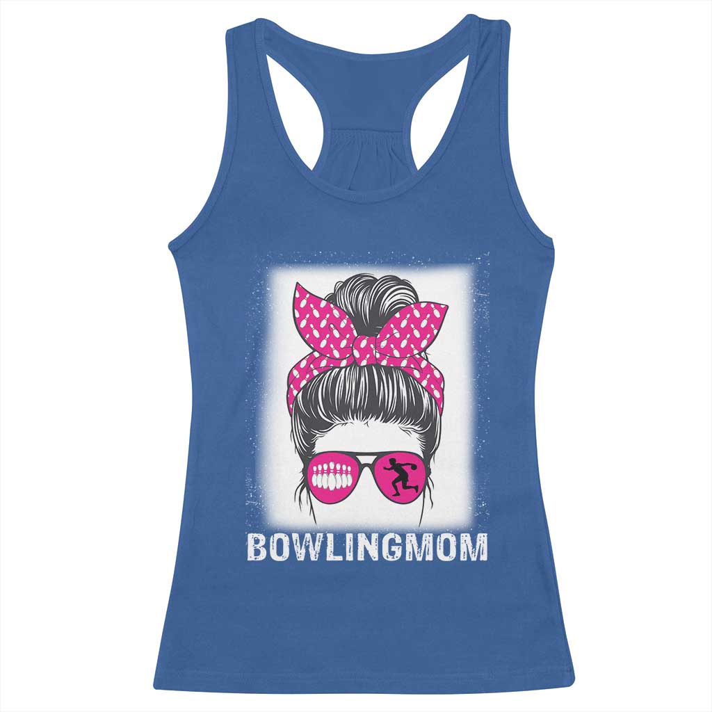 Bowling Mom Life Racerback Tank Top Funny Bowler Gift TS12 Royal Blue Print Your Wear