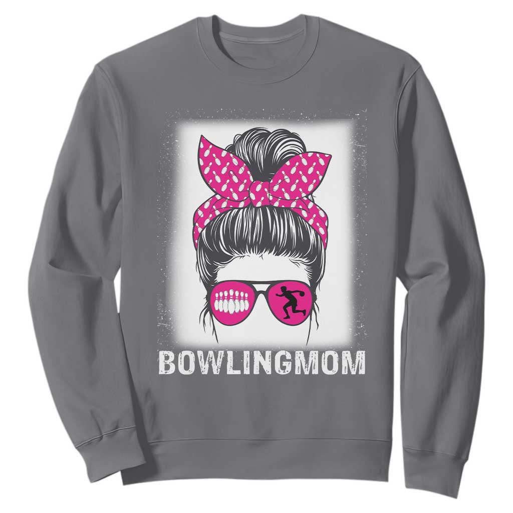 Bowling Mom Life Sweatshirt Funny Bowler Gift TS12 Charcoal Print Your Wear