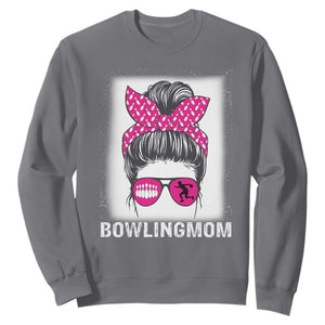 Bowling Mom Life Sweatshirt Funny Bowler Gift TS12 Charcoal Print Your Wear