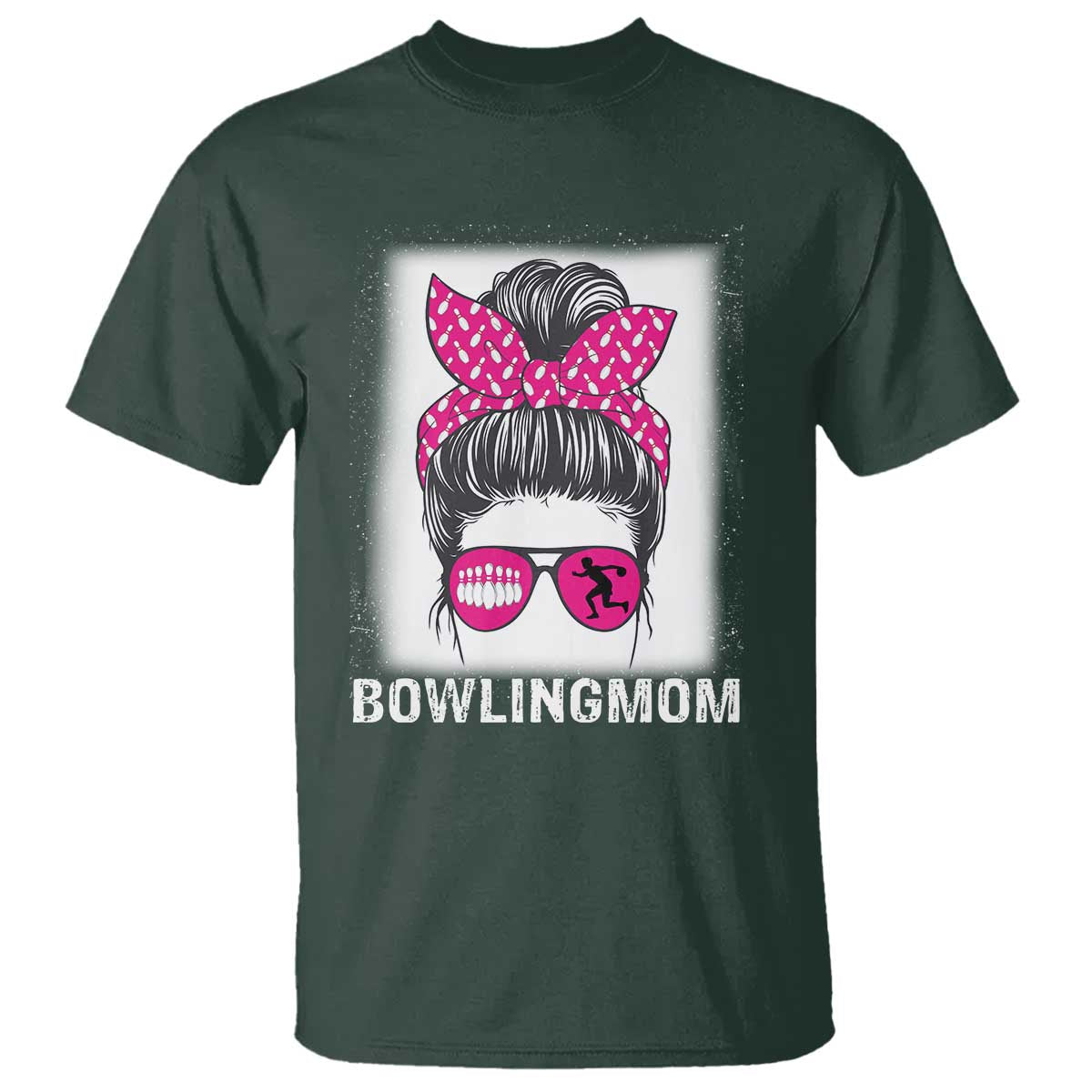Bowling Mom Life T Shirt Funny Bowler Gift TS12 Dark Forest Green Print Your Wear