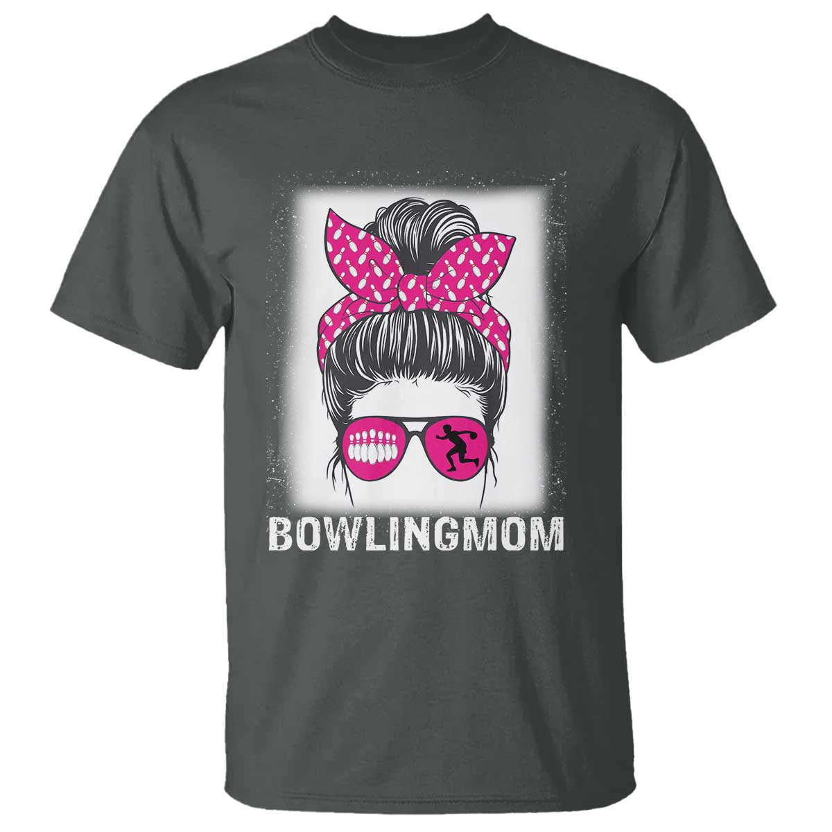 Bowling Mom Life T Shirt Funny Bowler Gift TS12 Dark Heather Print Your Wear