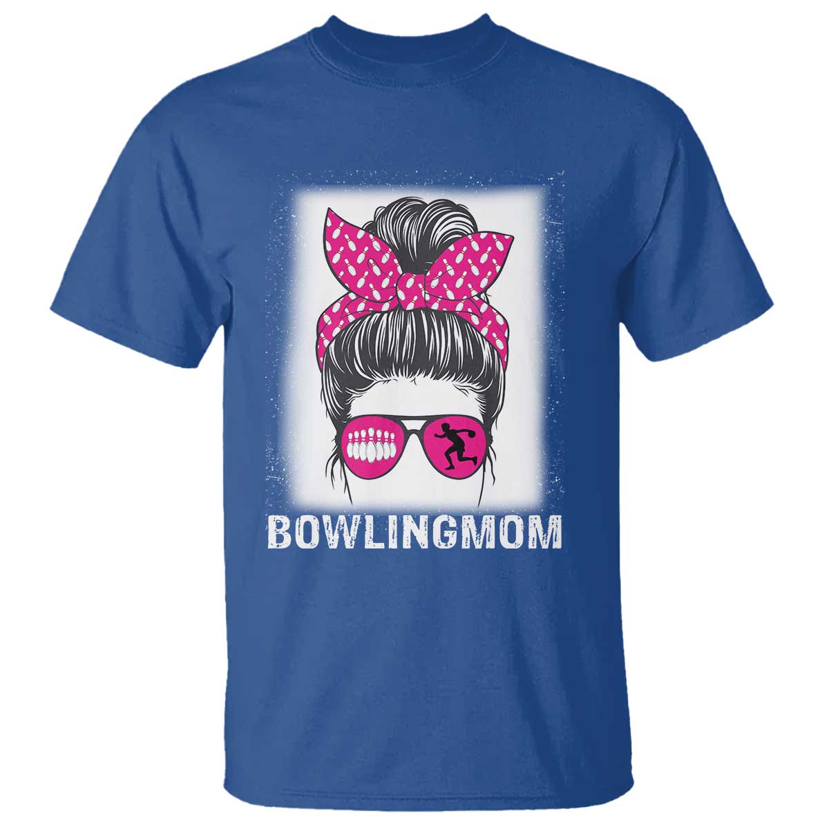 Bowling Mom Life T Shirt Funny Bowler Gift TS12 Royal Blue Print Your Wear