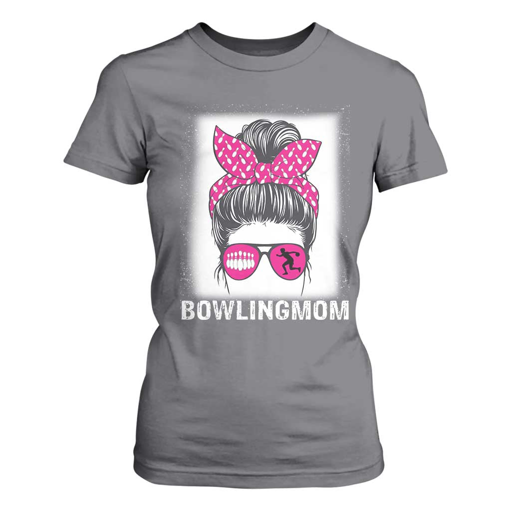Bowling Mom Life T Shirt For Women Funny Bowler Gift TS12 Charcoal Print Your Wear