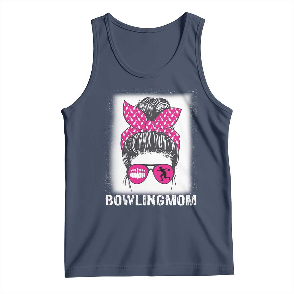 Bowling Mom Life Tank Top Funny Bowler Gift TS12 Navy Print Your Wear