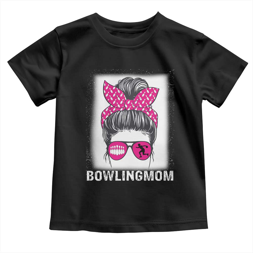 Bowling Mom Life Toddler T Shirt Funny Bowler Gift TS12 Black Print Your Wear