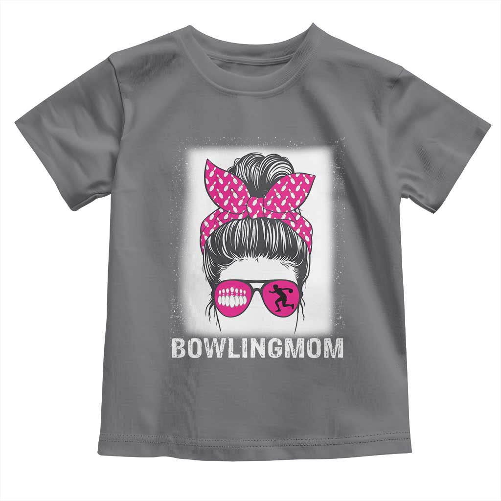 Bowling Mom Life Toddler T Shirt Funny Bowler Gift TS12 Charcoal Print Your Wear