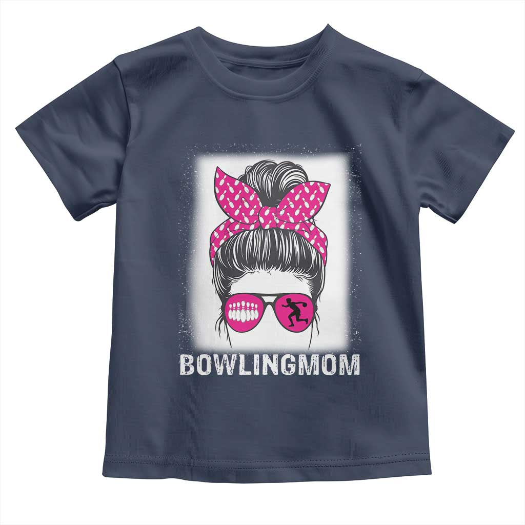 Bowling Mom Life Toddler T Shirt Funny Bowler Gift TS12 Navy Print Your Wear
