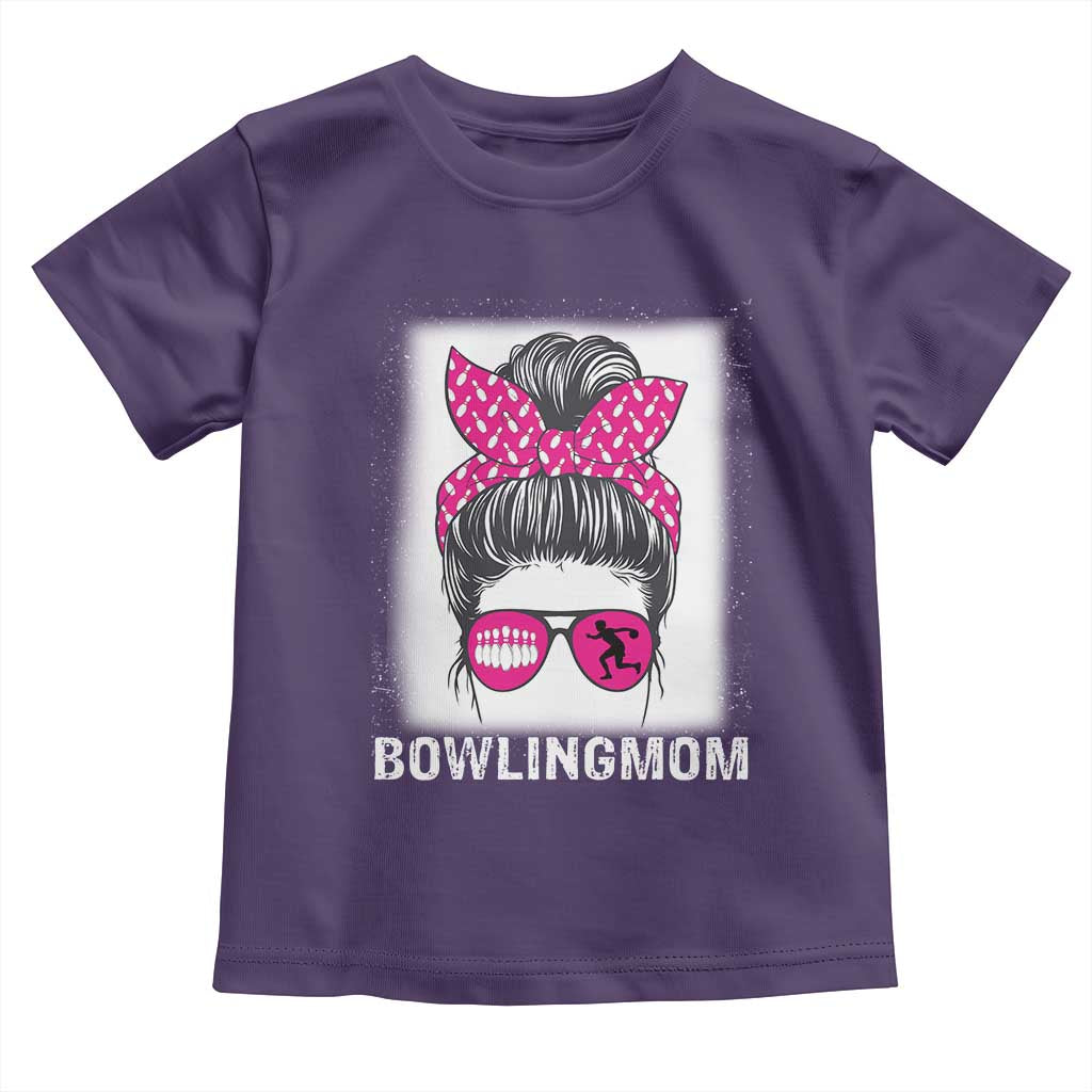 Bowling Mom Life Toddler T Shirt Funny Bowler Gift TS12 Purple Print Your Wear