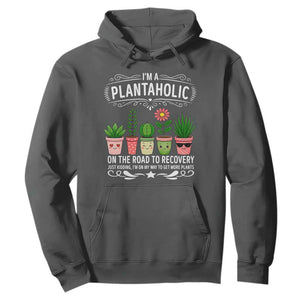 Funny Plantaholic Hoodie Im On My Way To Get More Plants TS12 Dark Heather Print Your Wear