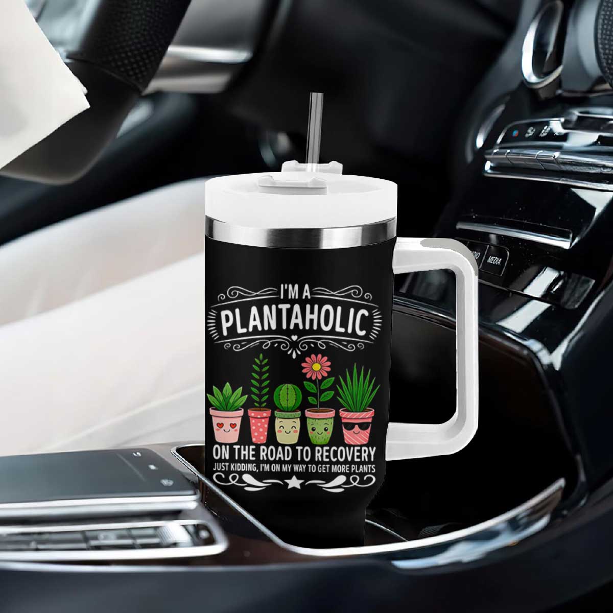 Funny Plantaholic Tumbler With Handle Im On My Way To Get More Plants TS12 Print Your Wear