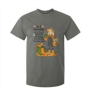 Plantaholic T Shirt For Kid Im On My Way To Get More Plants TS12 Military Green Print Your Wear