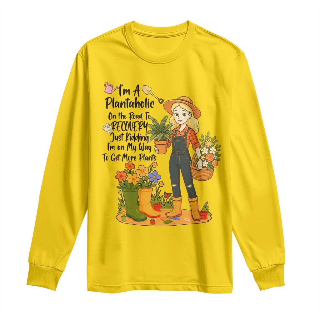 Plantaholic Long Sleeve Shirt Im On My Way To Get More Plants TS12 Daisy Print Your Wear