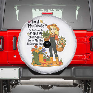 Plantaholic Spare Tire Cover Im On My Way To Get More Plants TS12 White Print Your Wear