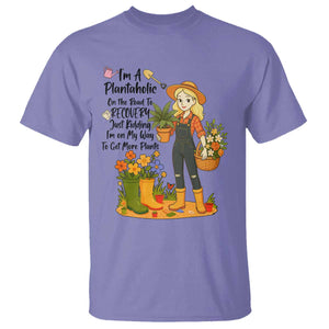 Plantaholic T Shirt Im On My Way To Get More Plants TS12 Violet Print Your Wear