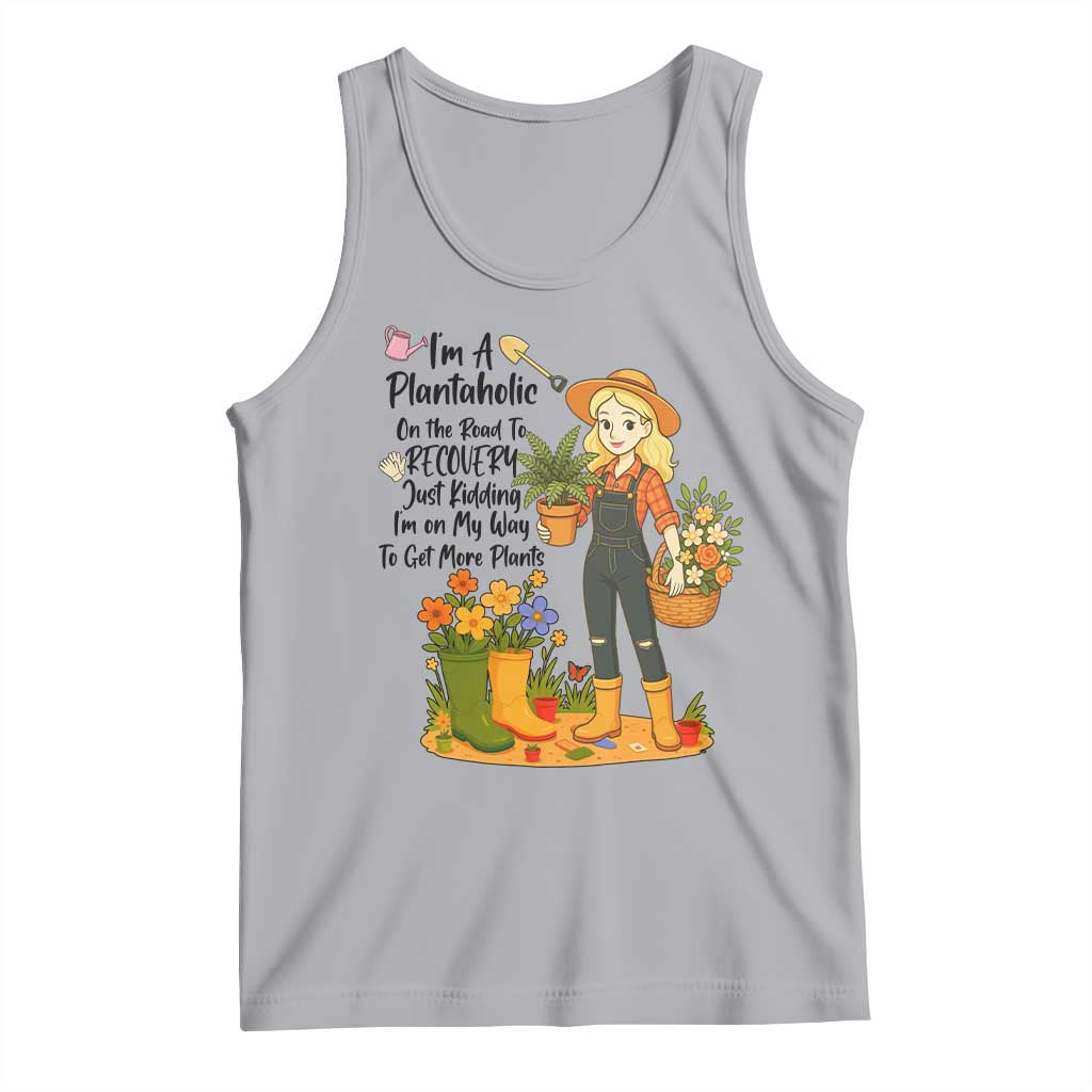 Plantaholic Tank Top Im On My Way To Get More Plants TS12 Athletic Heather Print Your Wear