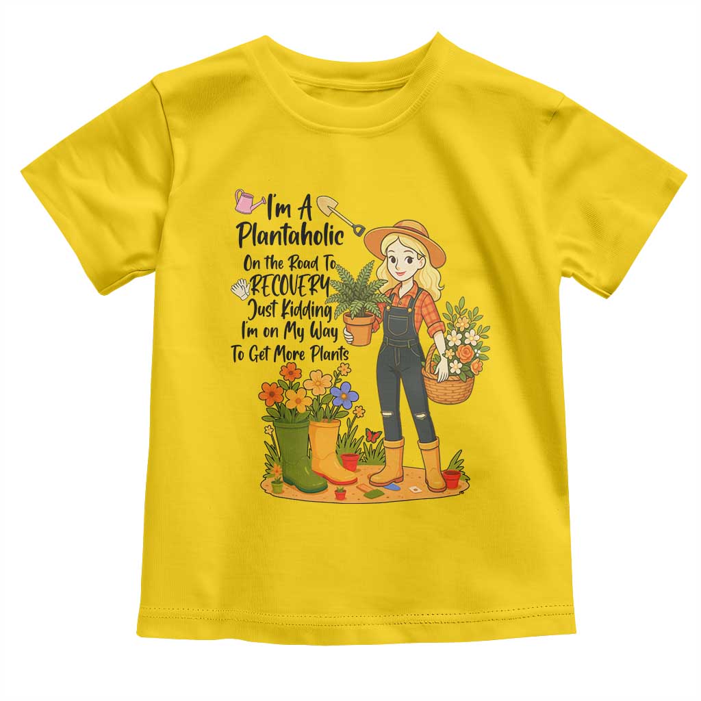 Plantaholic Toddler T Shirt Im On My Way To Get More Plants TS12 Daisy Print Your Wear