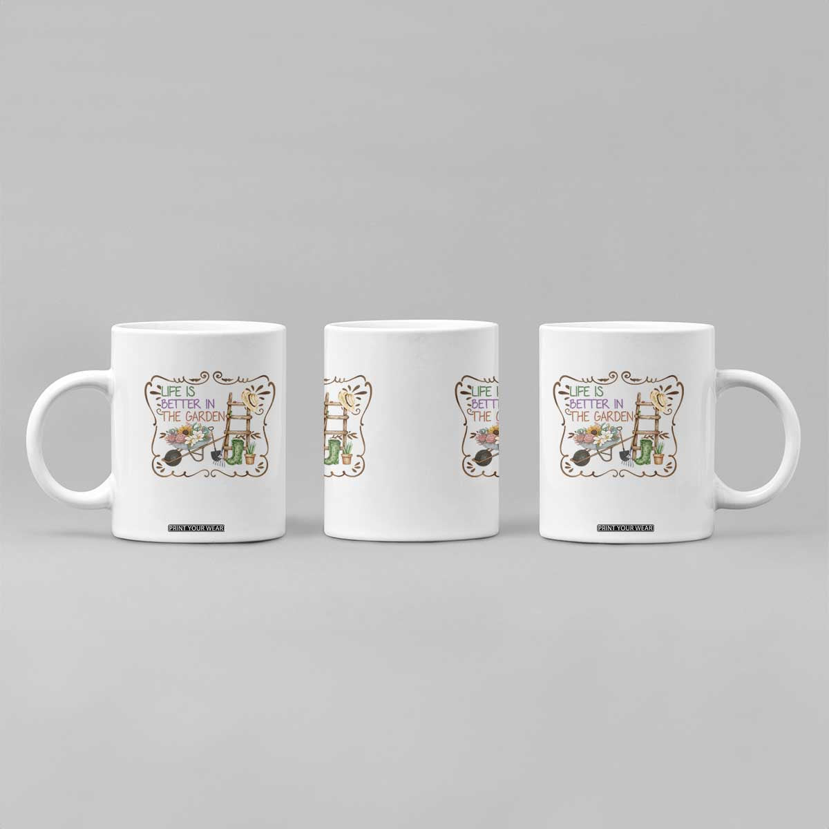 Life Is Better In The Garden Coffee Mug Funny Gardening Quote TS12 Print Your Wear