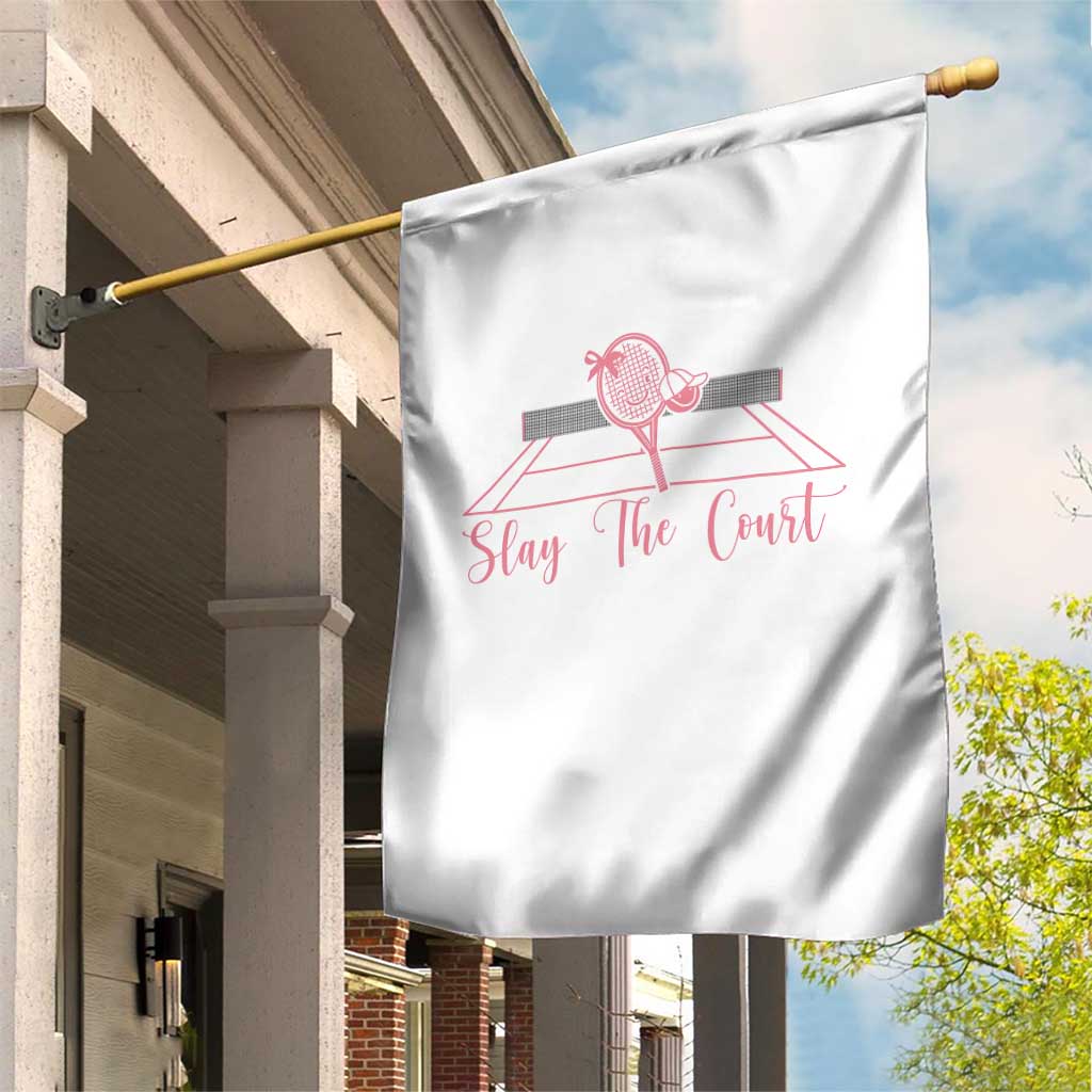 Slay The Court Tennis Girl Garden Flag Gift For Sport Lover TS12 Print Your Wear