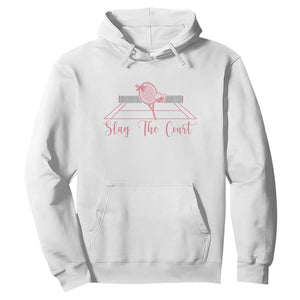 Slay The Court Tennis Girl Hoodie Gift For Sport Lover TS12 White Print Your Wear