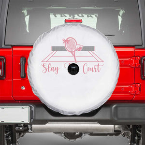 Slay The Court Tennis Girl Spare Tire Cover Gift For Sport Lover TS12 White Print Your Wear