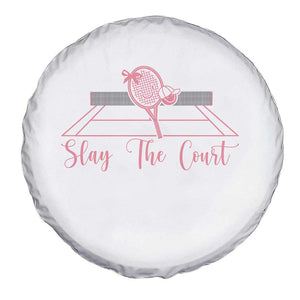Slay The Court Tennis Girl Spare Tire Cover Gift For Sport Lover TS12 Print Your Wear