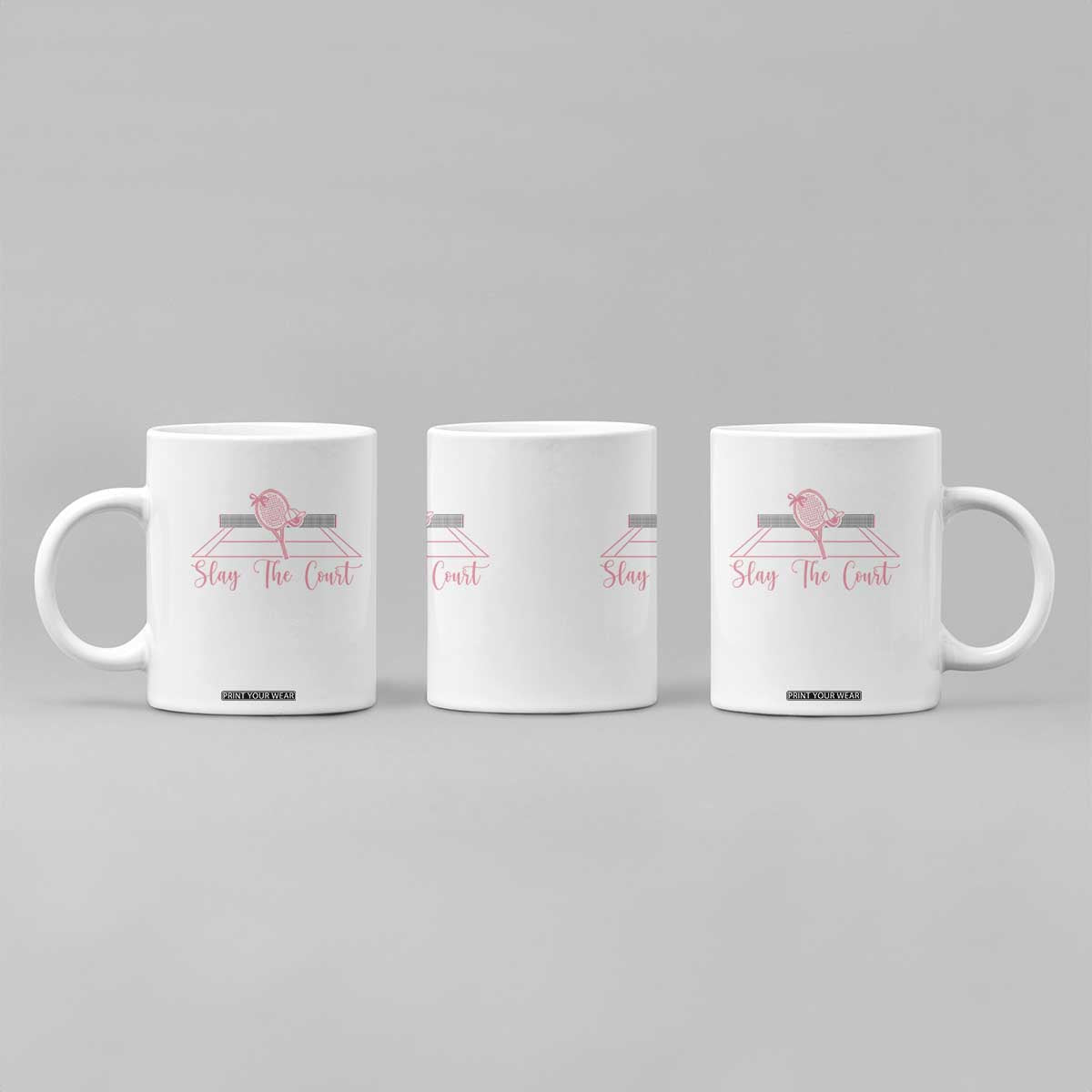 Slay The Court Tennis Girl Coffee Mug Gift For Sport Lover TS12 Print Your Wear