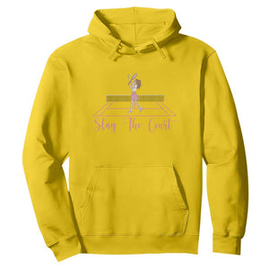 Slay The Court Queen Hoodie Funny Tennis Player Gift For Women TS12 Daisy Print Your Wear