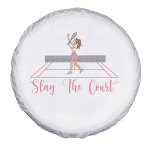 Slay The Court Queen Spare Tire Cover Funny Tennis Player Gift For Women TS12 Print Your Wear