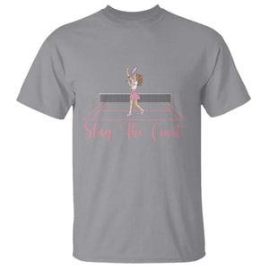 Slay The Court Queen T Shirt Funny Tennis Player Gift For Women TS12 Sport Gray Print Your Wear