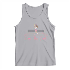 Slay The Court Queen Tank Top Funny Tennis Player Gift For Women TS12 Athletic Heather Print Your Wear