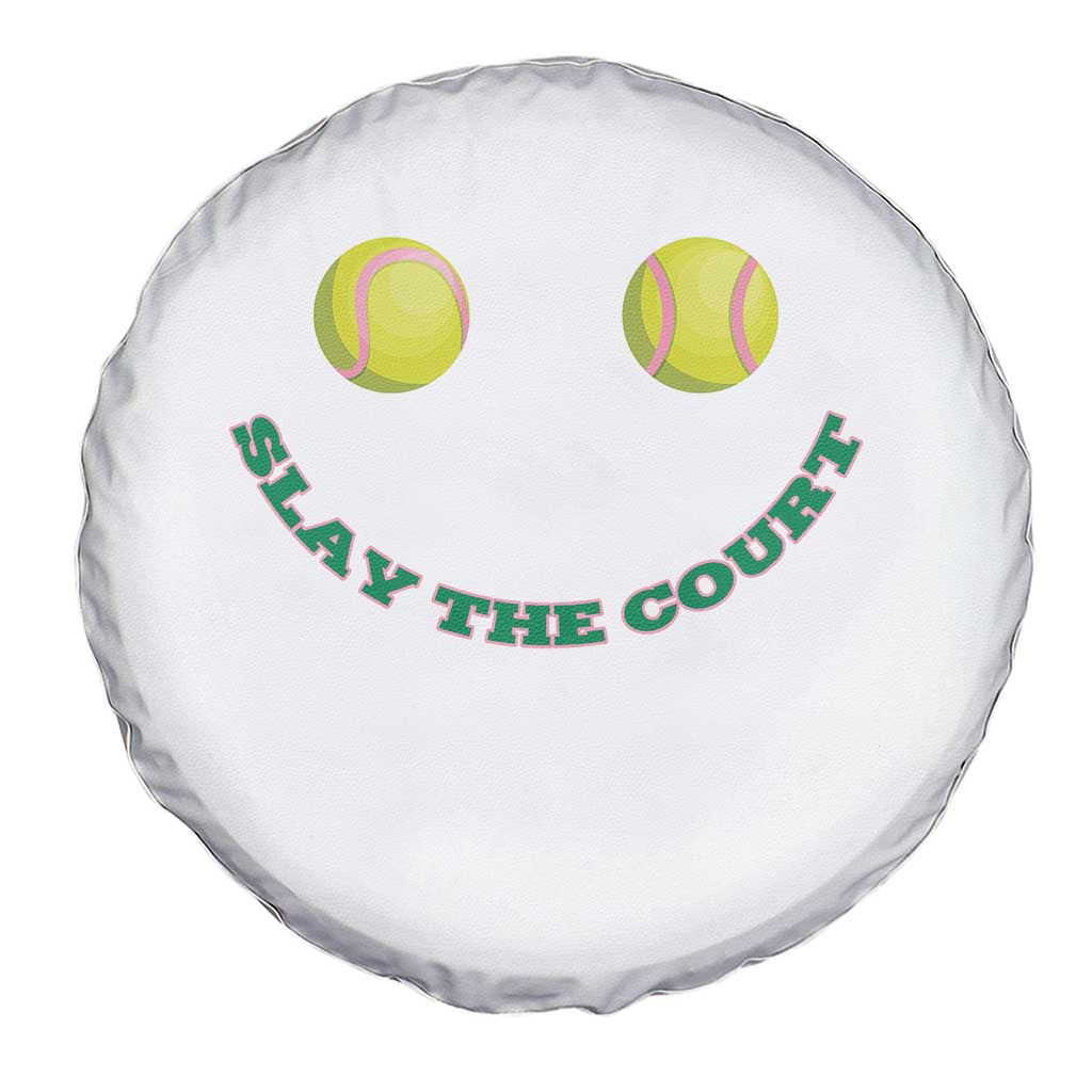 Slay The Court Tennis Girl Spare Tire Cover Funny Tennis Player Gift TS12 Print Your Wear