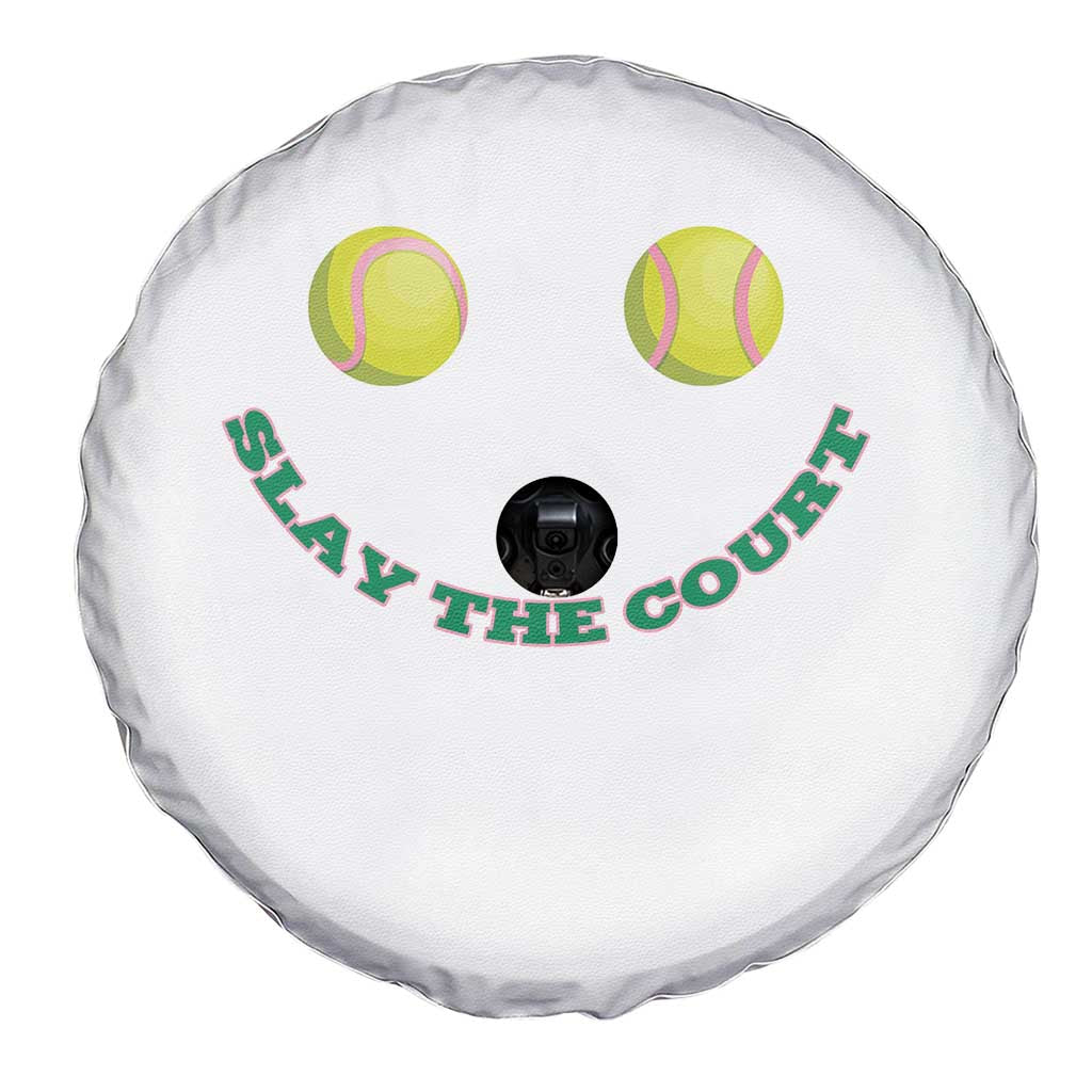 Slay The Court Tennis Girl Spare Tire Cover Funny Tennis Player Gift TS12 Print Your Wear