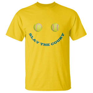 Slay The Court Tennis Girl T Shirt Funny Tennis Player Gift TS12 Daisy Print Your Wear