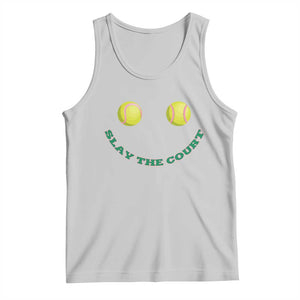 Slay The Court Tennis Girl Tank Top Funny Tennis Player Gift TS12 Ash Print Your Wear