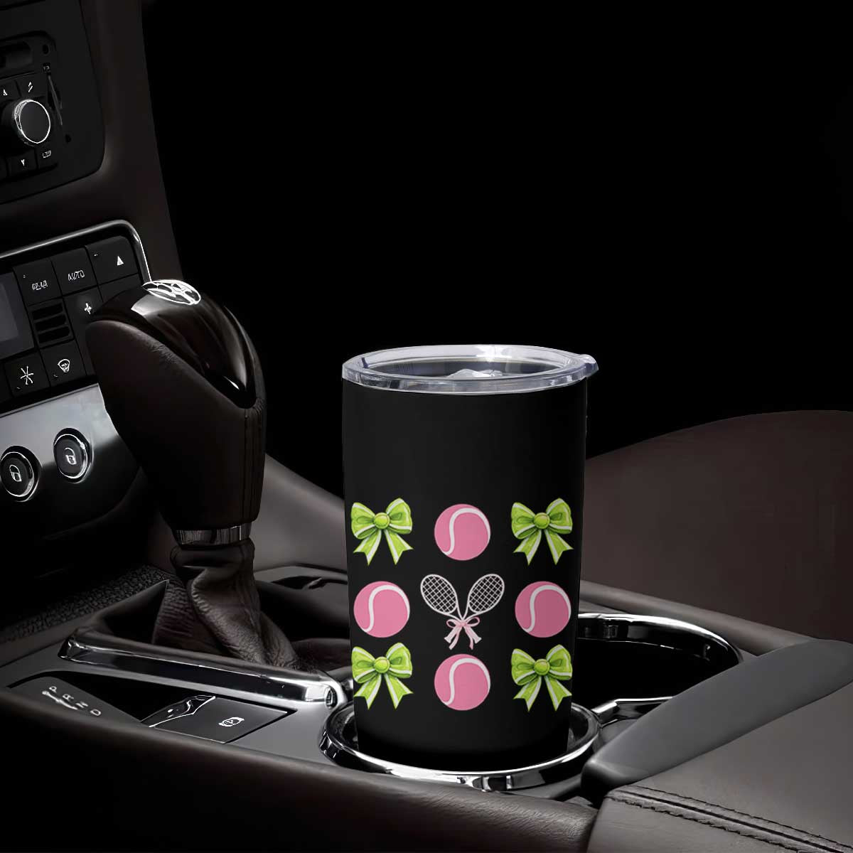 Pink Bow Coquette Tennis Lover Tumbler Cup Funny Tennis Girl Gift TS12 Print Your Wear