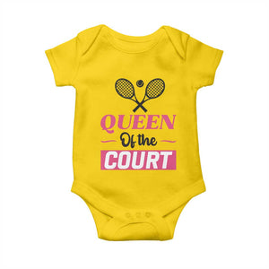 Queen Of The Court Baby Onesie Funny Tennis Girl Gift TS12 Daisy Print Your Wear