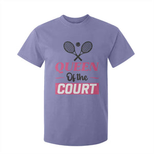 Queen Of The Court T Shirt For Kid Funny Tennis Girl Gift TS12 Violet Print Your Wear