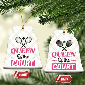 Queen Of The Court Ceramic Ornament Funny Tennis Girl Gift TS12 Print Your Wear