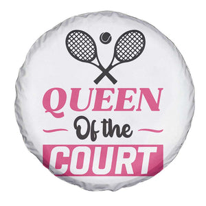 Queen Of The Court Spare Tire Cover Funny Tennis Girl Gift TS12 Print Your Wear