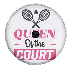 Queen Of The Court Spare Tire Cover Funny Tennis Girl Gift TS12 Print Your Wear