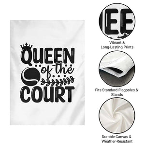 Funny Tennis Lover Gift Garden Flag Queen Of The Court TS12 Print Your Wear