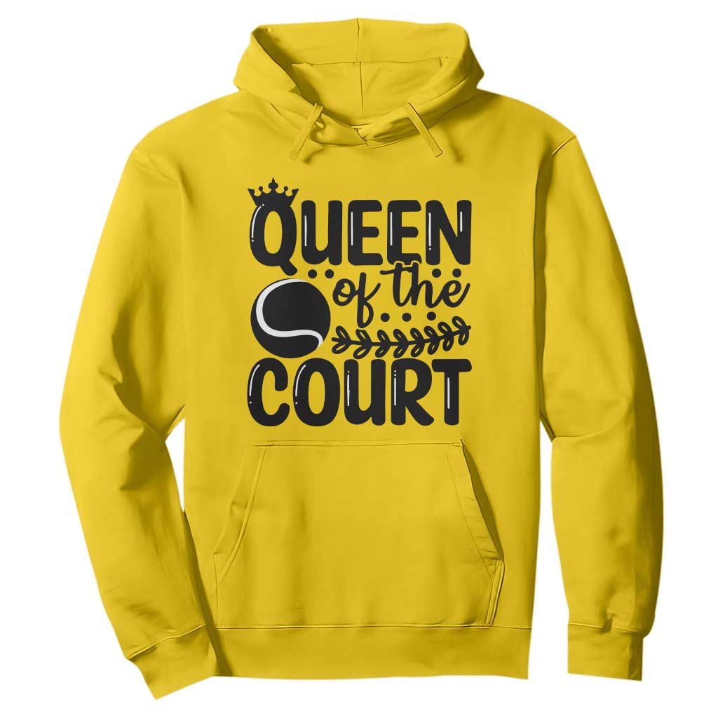 Funny Tennis Lover Gift Hoodie Queen Of The Court TS12 Daisy Print Your Wear