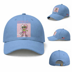 Queen Of The Court Baseball Cap Funny Tennis Player Gift For Women TS12 Baseball Cap Universal Fit Light Blue Print Your Wear