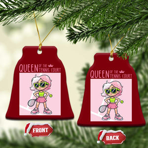 Queen Of The Court Ceramic Ornament Funny Tennis Player Gift For Women TS12 Print Your Wear
