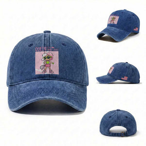 Queen Of The Court Washed Cotton Baseball Cap Funny Tennis Player Gift For Women TS12 Washed Cap Universal Fit Royal Blue Print Your Wear
